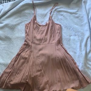 Mauve mini dress cross cross back